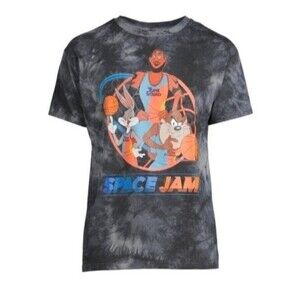 Space Jam Men's Bugs Taz LeBron Tie Dye Tshirt Size Large